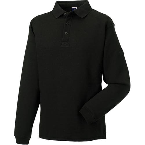 Sweatshirt com colarinho tipo polo Heavy Duty - 2 PS RU012M BLACK id425 janv23