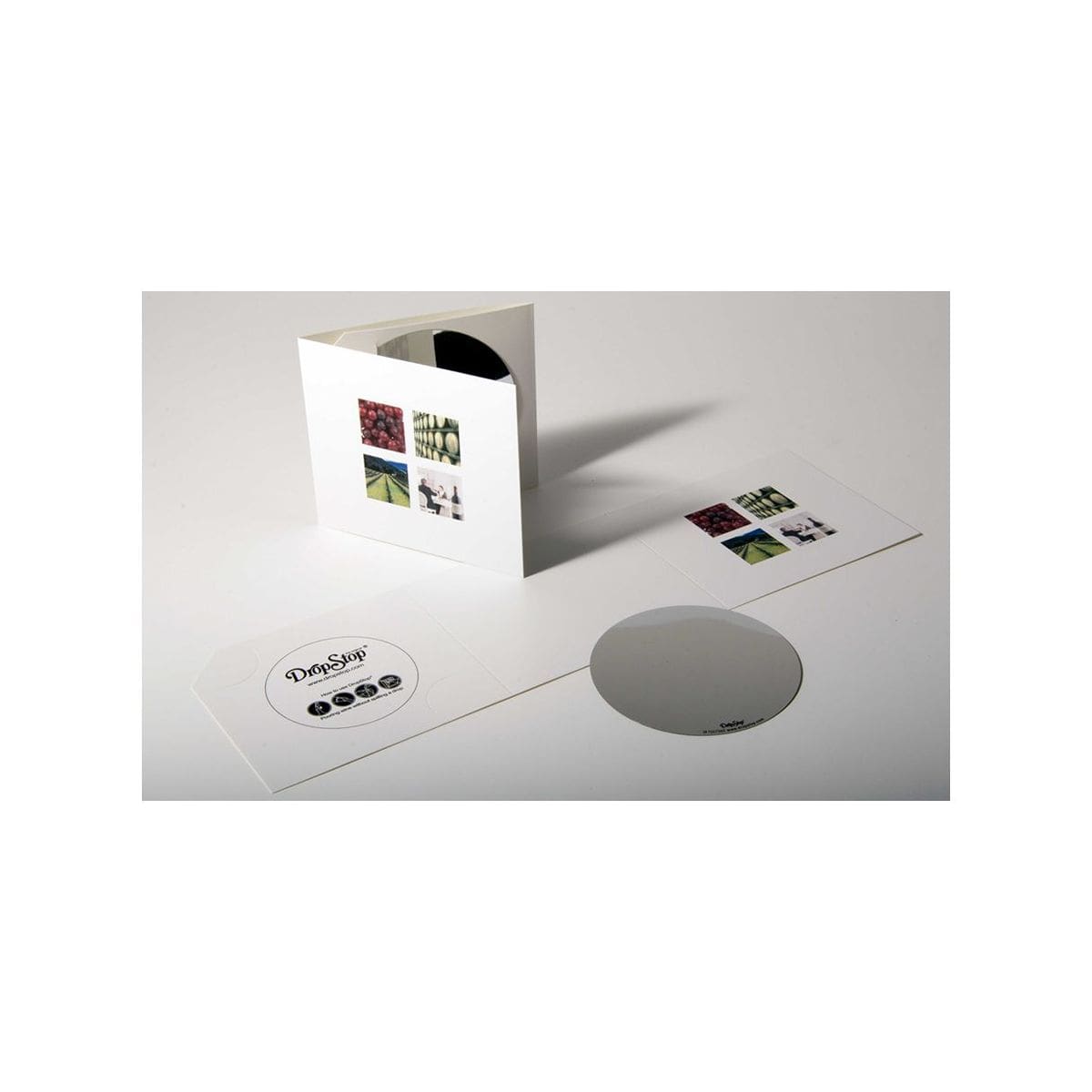 Embalagem de Cartão Tríptico com Dropstop incluído